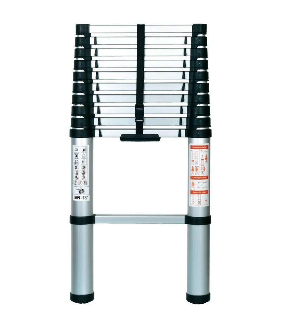 Scala Telescopica 13 Gradini Ribitech Pret11 Ad Apertura Parziale O Totale En131         