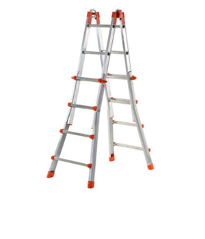 Scala Telescopica Alluminio Max 4.85 Mt 4+4 Gradini Pioli Made In Italy Gierre         