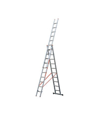 Scala Tripla Trasformabile 3 Elementi In Alluminio A Sfilo O A Cavalletto Modula         