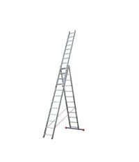 Scala Tripla Trasformabile 3 Elementi In Alluminio A Sfilo O A Cavalletto Modula         