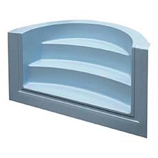 Scala Romana per piscina in vetroresina colore celeste