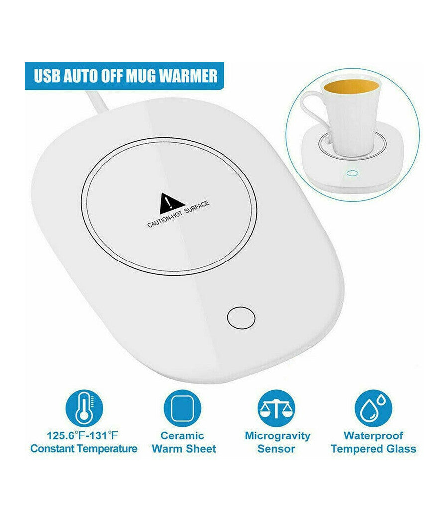 Scalda Tazza Elettrico Bevande Tè Caffè Latte Portatile Calore Casa Ufficio 220v         