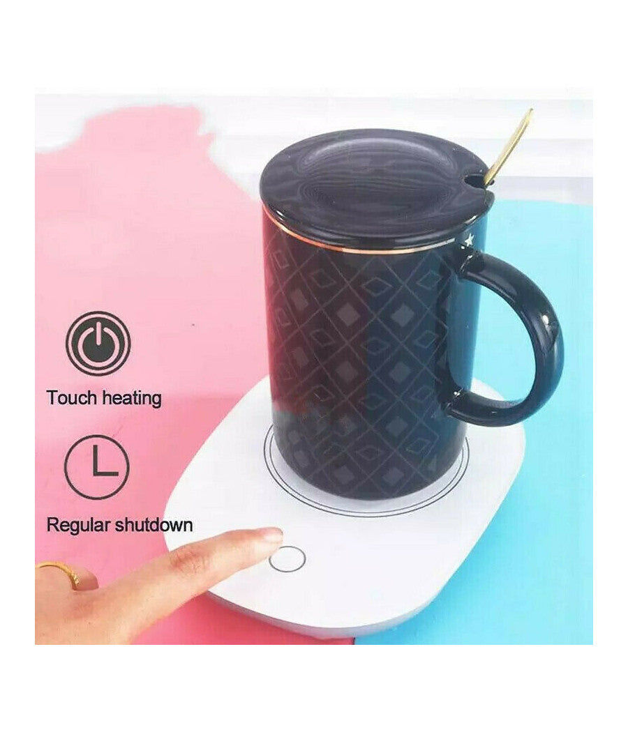 Scalda Tazza Elettrico Bevande Tè Caffè Latte Portatile Calore Casa Ufficio 220v         