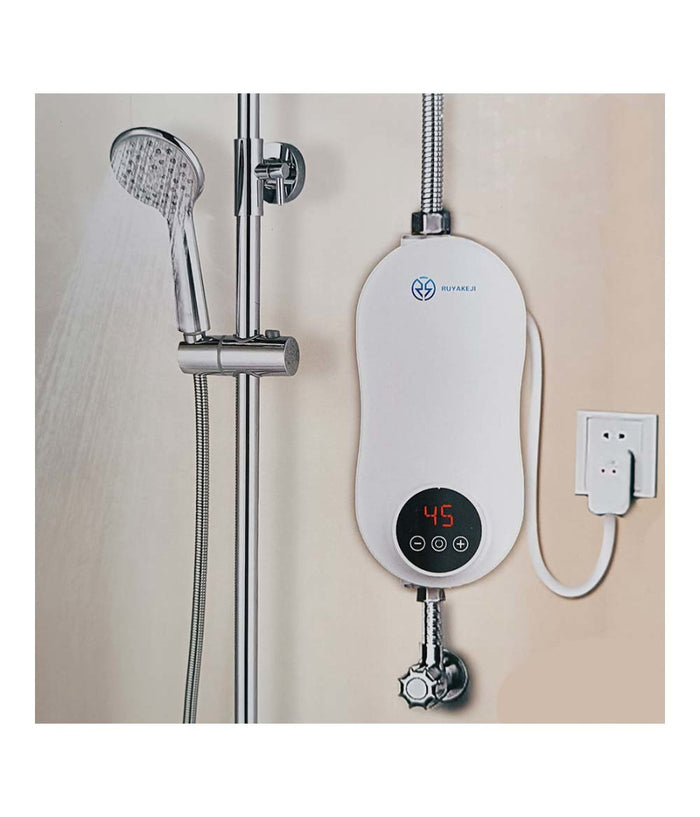 Scaldabagno Boiler Elettrico Caldaia Acqua Calda Istantanea Con Dispaly Temp         