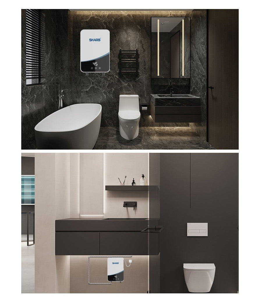 Scaldabagno Boiler Elettrico Caldaia Acqua Calda Istantanea Con Dispaly Touch         