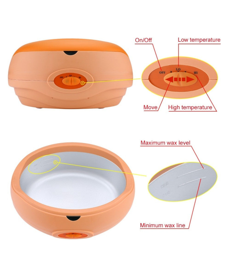 Scaldacera Professionale Con Termostato Fornello Ceretta 200 W Cera 1 Litro         