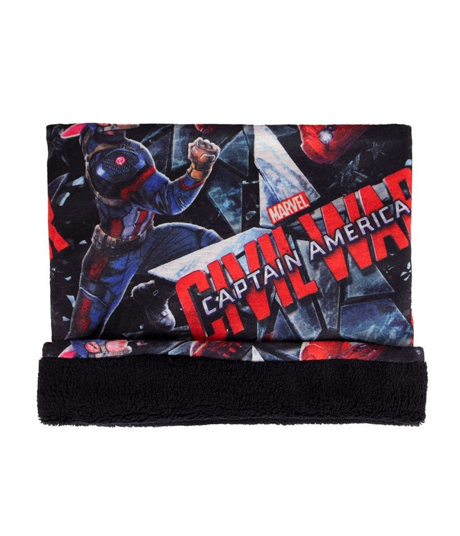 Scaldacollo Sciarpa Multiuso Felpato Capitan America Marvel Iron Man Bandana         