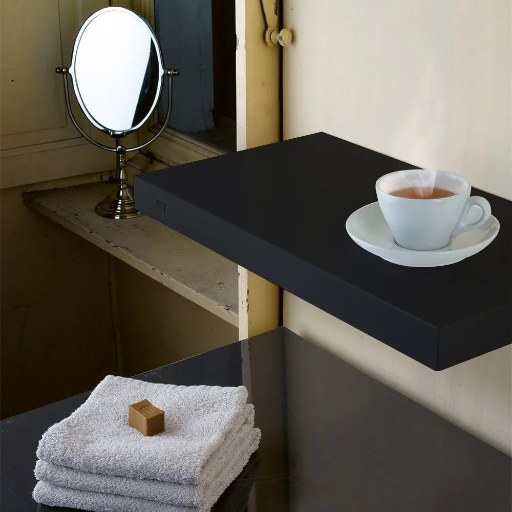 Scaldasalviette elettrico H-Pad 50 cm asfalto lucido 100W in ceramica