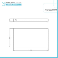 Scaldasalviette elettrico H-Pad 50 cm asfalto lucido 100W in ceramica