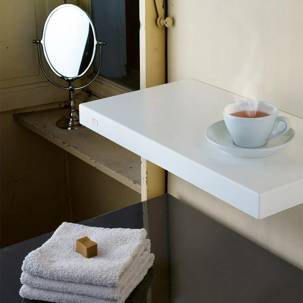 Scaldasalviette elettrico H-Pad 50 cm bianco lucido 100W in ceramica