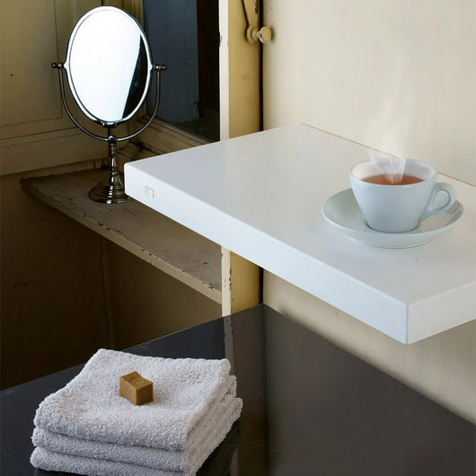 Scaldasalviette elettrico H-Pad 50 cm bianco lucido 100W in ceramica