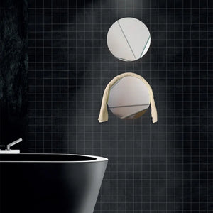 Scaldasalviette elettrico Miros O a specchio 40 cm argento 70W