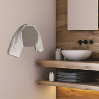 Scaldasalviette elettrico Nazca 29,5 cm resina moro in ceramica 70W