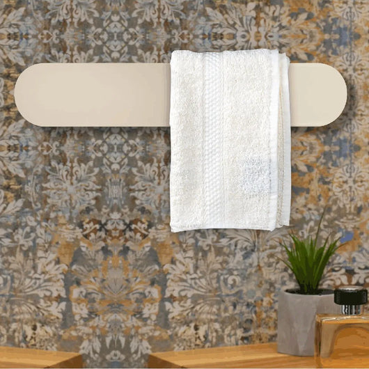 Scaldasalviette elettrico Ness 48 cm resina sabbia 40W in ceramica