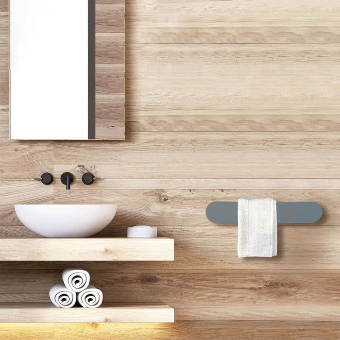 Scaldasalviette elettrico Ness 63 cm grafite opaco 50W in ceramica