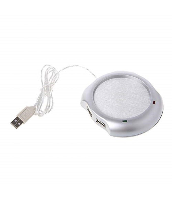 Scaldatazza Bicchiere Elettrico 4 Porte Usb Pc Laptop Sottobicchiere Tè Caffè Tisana         