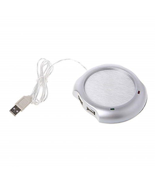 Scaldatazza Bicchiere Elettrico 4 Porte Usb Pc Laptop Sottobicchiere Tè Caffè Tisana         