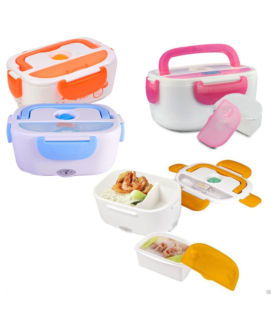 Scaldavivande Termico Porta Pranzo Elettrico Portatile Casa Ufficio Cibo Caldo         