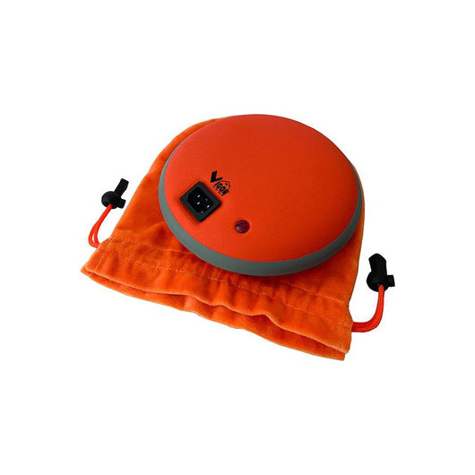 Scaldino elettrico Vigor, dotty acciaio orange, 550 watt