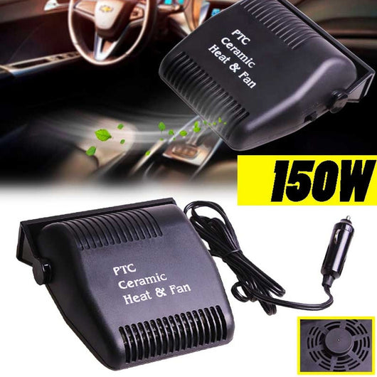 Trade Shop - Scaldino Sbrinatore 12v 150w Riscaldatore Termoventilatore Ventilatore Auto Car -