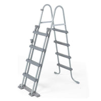 Trade Shop - Scaletta Di Sicurezza Per Piscine 122cm Con Gradini In Plastica Telaio In Metallo 58331 -