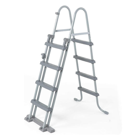 Trade Shop - Scaletta Di Sicurezza Per Piscine 122cm Con Gradini In Plastica Telaio In Metallo 58331 -