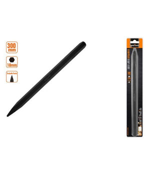 Scalpello A Punta Attacco Esagonale In Acciaio 300x18mm Utilizzo Su Pietra 57021         