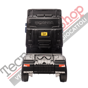 Camion Elettrico Per Bambini  Scania 24V Porte Apribili-Nero