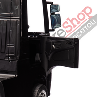 Camion Elettrico Per Bambini  Scania 24V Porte Apribili-Nero