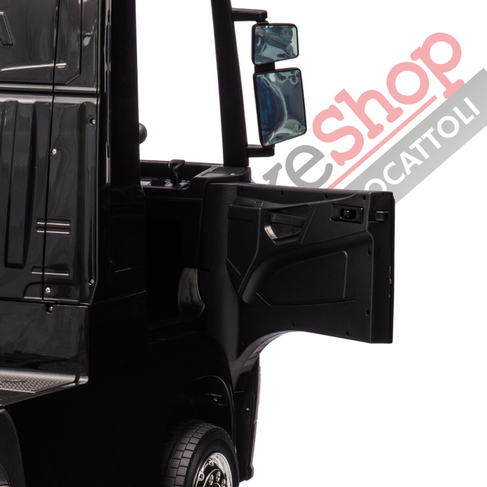 Camion Elettrico Per Bambini  Scania 24V Porte Apribili-Nero