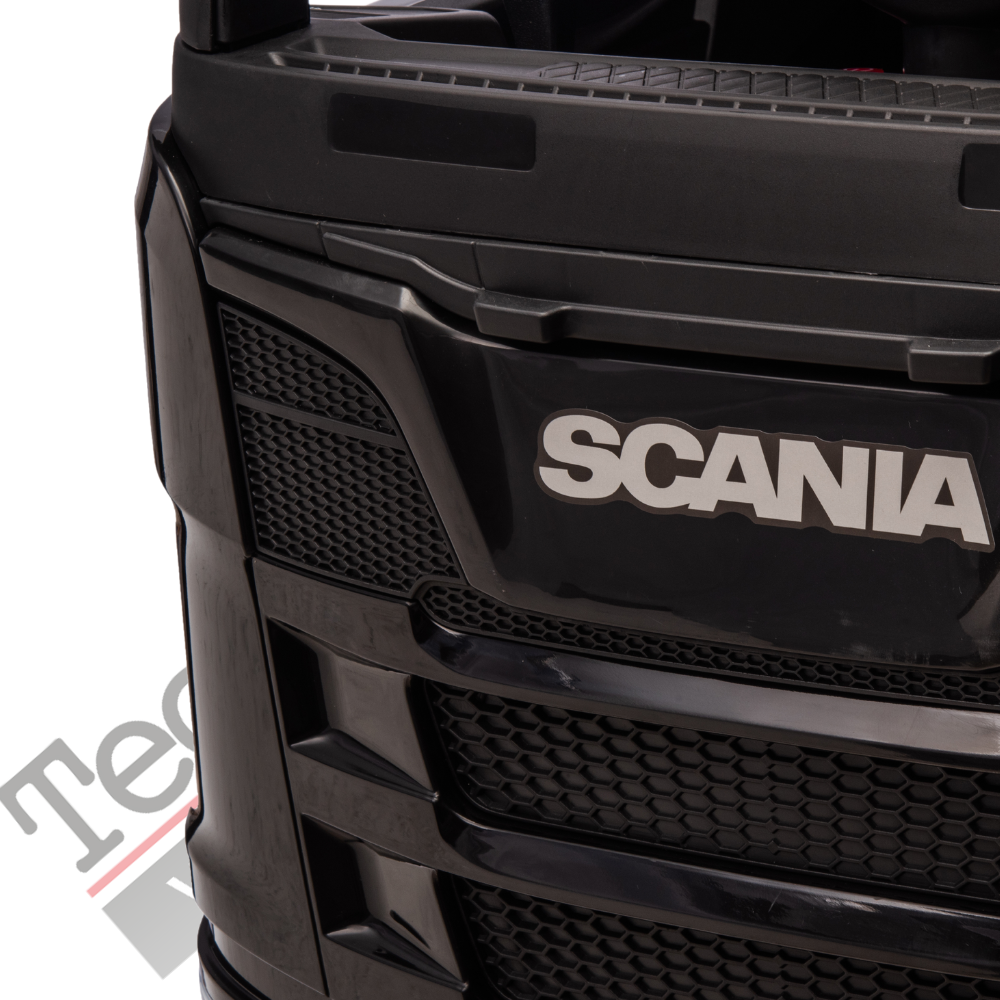 Camion Elettrico Per Bambini  Scania 24V Porte Apribili-Nero