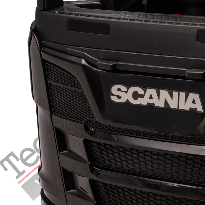 Camion Elettrico Per Bambini  Scania 24V Porte Apribili-Nero