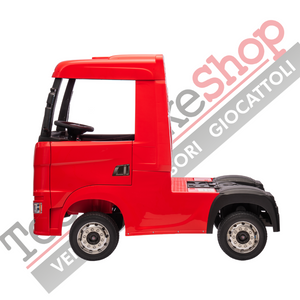 Camion Elettrico Per Bambini  Scania 24V Porte Apribili-Rosso