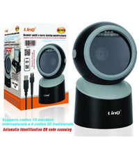 Scanner Barcode Lettore Codici A Barre Scrivania Omnidirezionale Qr 1d 2d Mj3870         