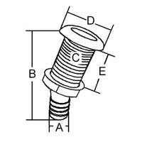 SCARICO PVC/INOX INCL. Ø MM. 38