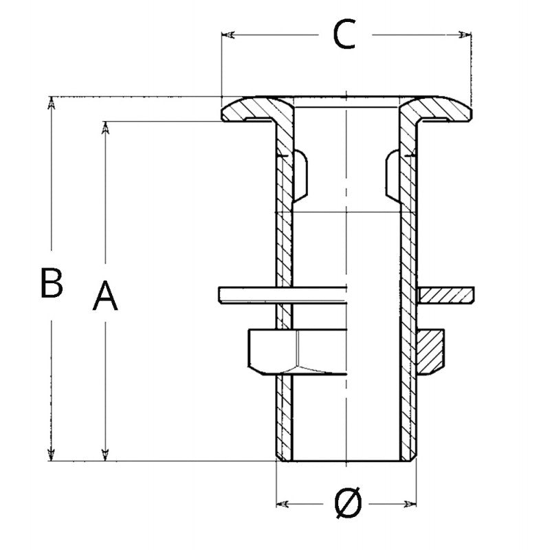 SCARICO A MARE C/PORTAG. 1'X30
