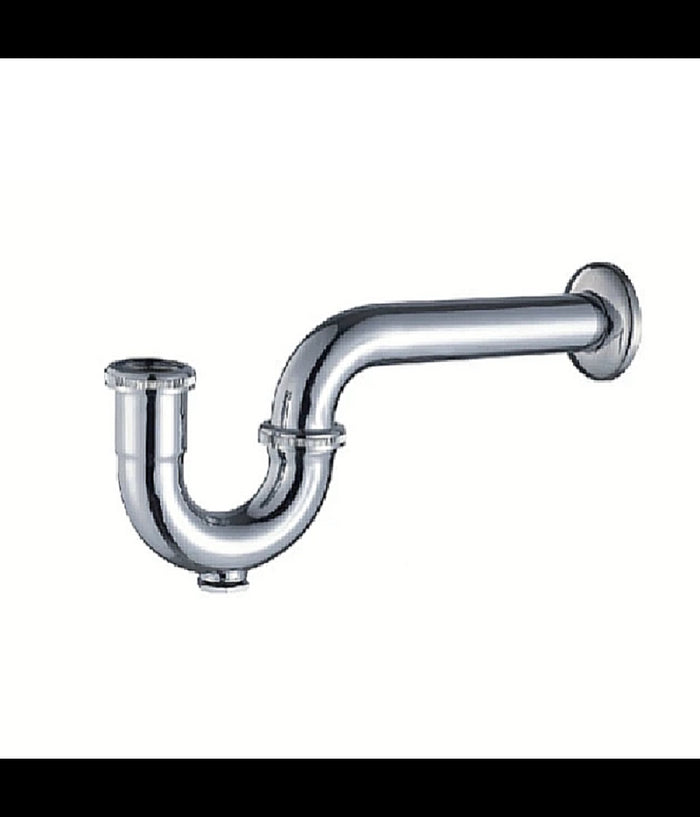 Scarico Sifone A S Con Tappo Ispezionabile Per Bidet Curvo Cromato 1" 1/4         