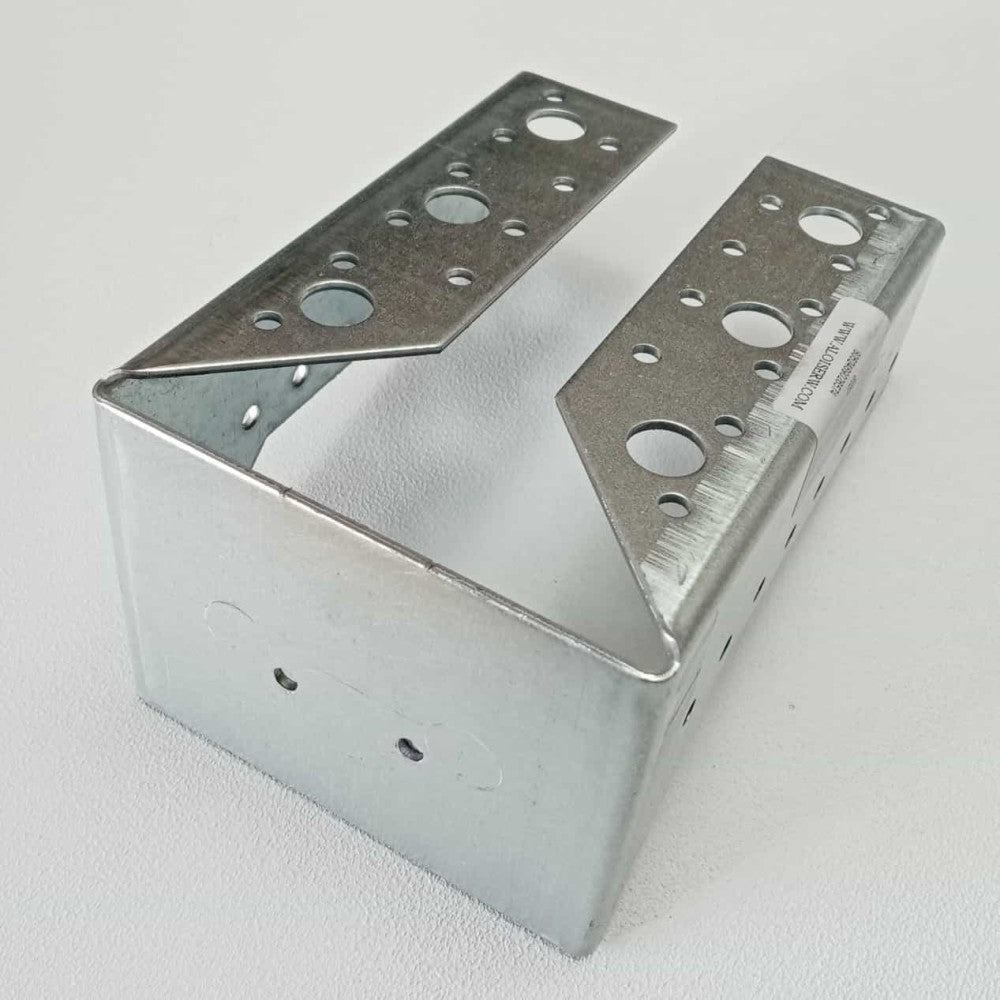 Scarpa d'ancoraggio per fissaggio a muro e ferro di travi in legno da 100x140mm