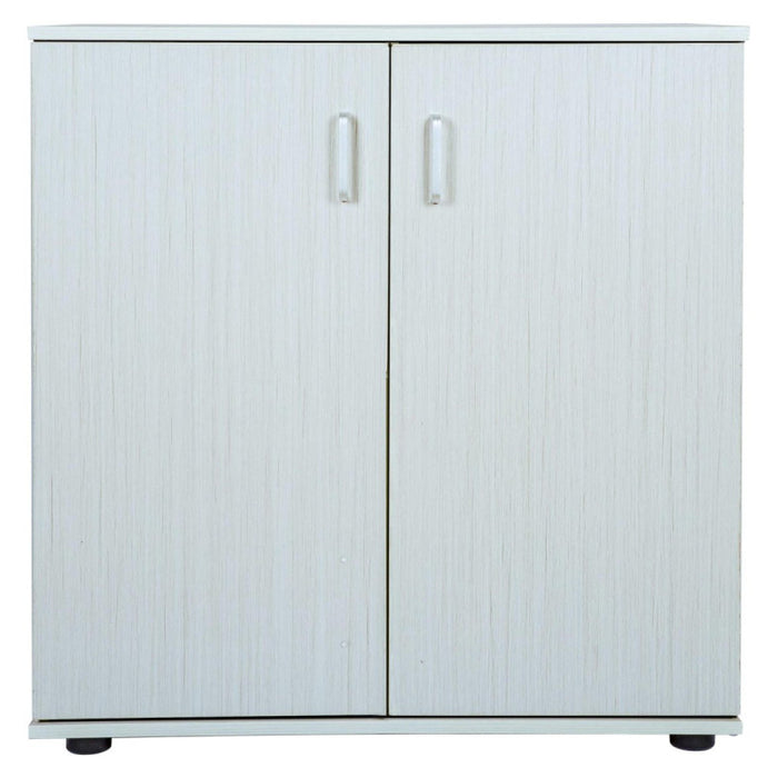 Scarpiera 2 Ante E 5 Ripiani 60x34x120 Cm Bianco Legno