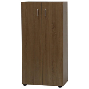 Scarpiera 2 Ante E 5 Ripiani 60x34x120cm Colore Quercia