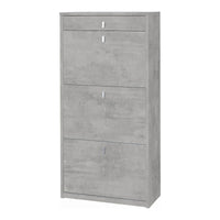 Scarpiera 3 Ante 1 Cassetto P29 Kit Cemento cm 63x29x127h - Sarmog