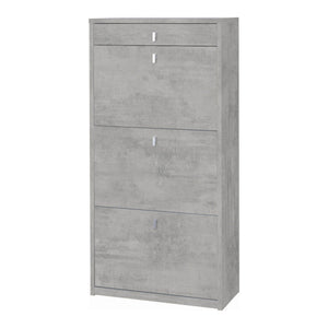 Scarpiera 3 Ante 1 Cassetto P29 Kit Cemento cm 63x29x127h - Sarmog