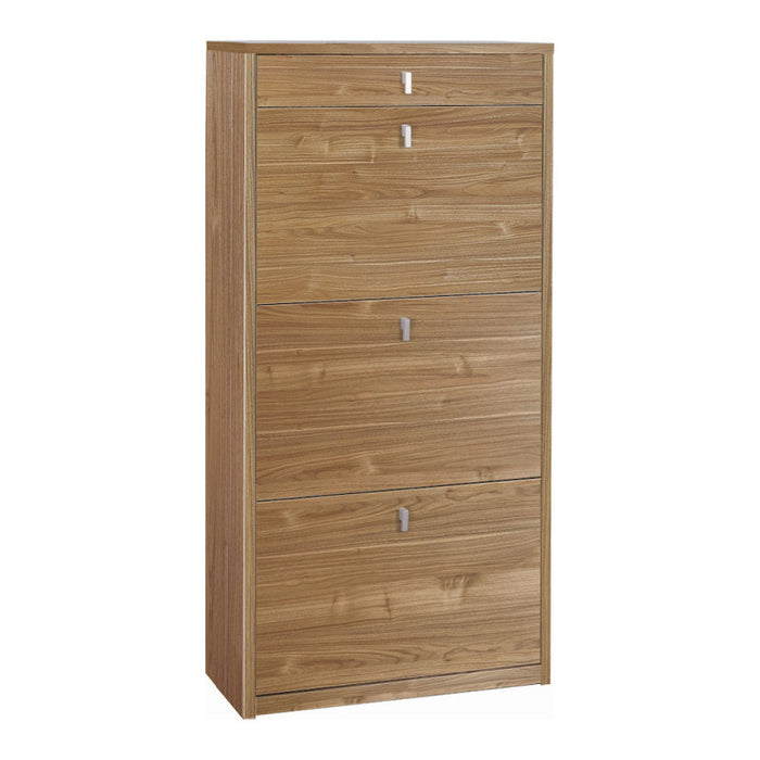 Scarpiera 3 Ante 1 Cassetto P29 Kit Noce Stelvio cm 63x29x127h - Sarmog