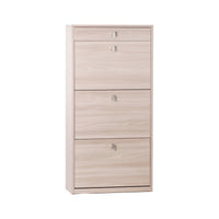 Scarpiera 3 Ante 1 Cassetto P29 Kit Olmo Chiaro cm 63x29x127h - Sarmog