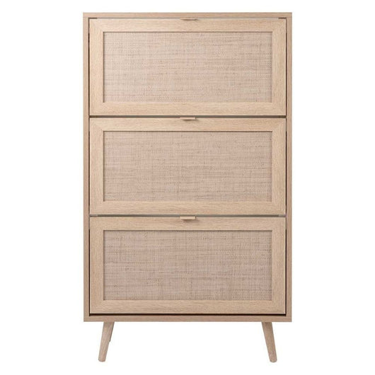 Scarpiera 3 ante a ribalta effetto vimini Bali49A