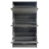 Scarpiera 3 Ante In Colore Grigio Legno