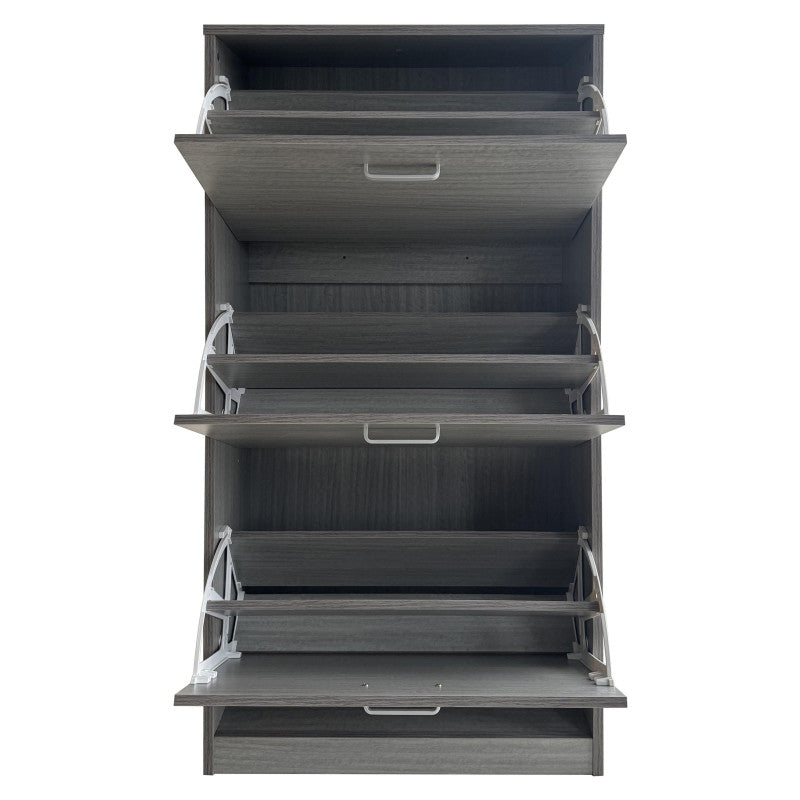 Scarpiera 3 Ante In Colore Grigio Legno