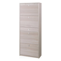 Scarpiera 4 Ante 1 Cassetto P29 Kit Olmo Chiaro cm 63x29x164h - Sarmog