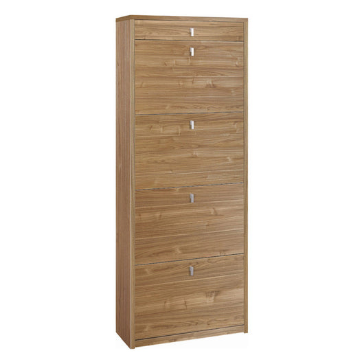 Scarpiera 4 Ante 1 Cassetto P29 Kit Noce Stelvio cm 63x29x164h - Sarmog