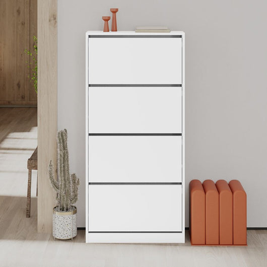 Scarpiera 4 ante a ribalta SHC540BI colore bianco